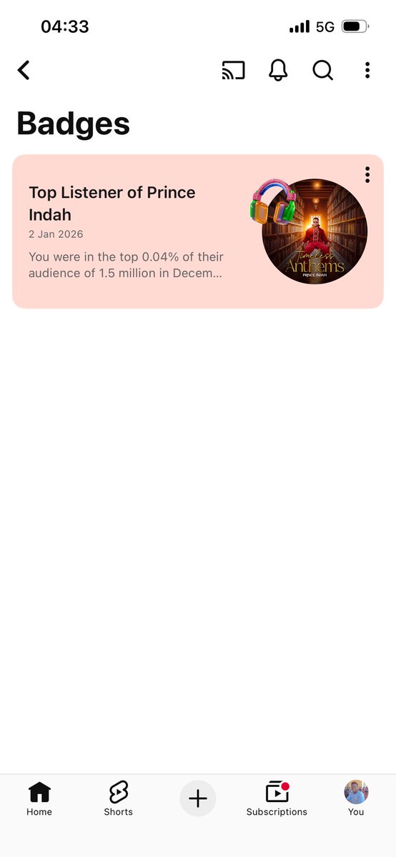 felix_olale's tweet photo. @princeindah top listener badge https://t.co/UPZxOnHGIM