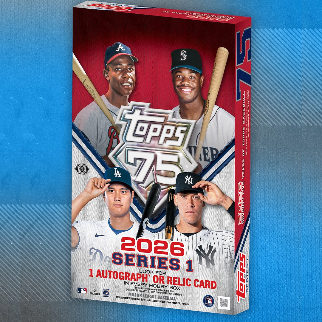 JUST IN: Shohei Ohtani, Aaron Judge, Hank Aaron and Ken Griffey Jr. will be the cover athletes for 2026 @Topps Series 1 🔥
