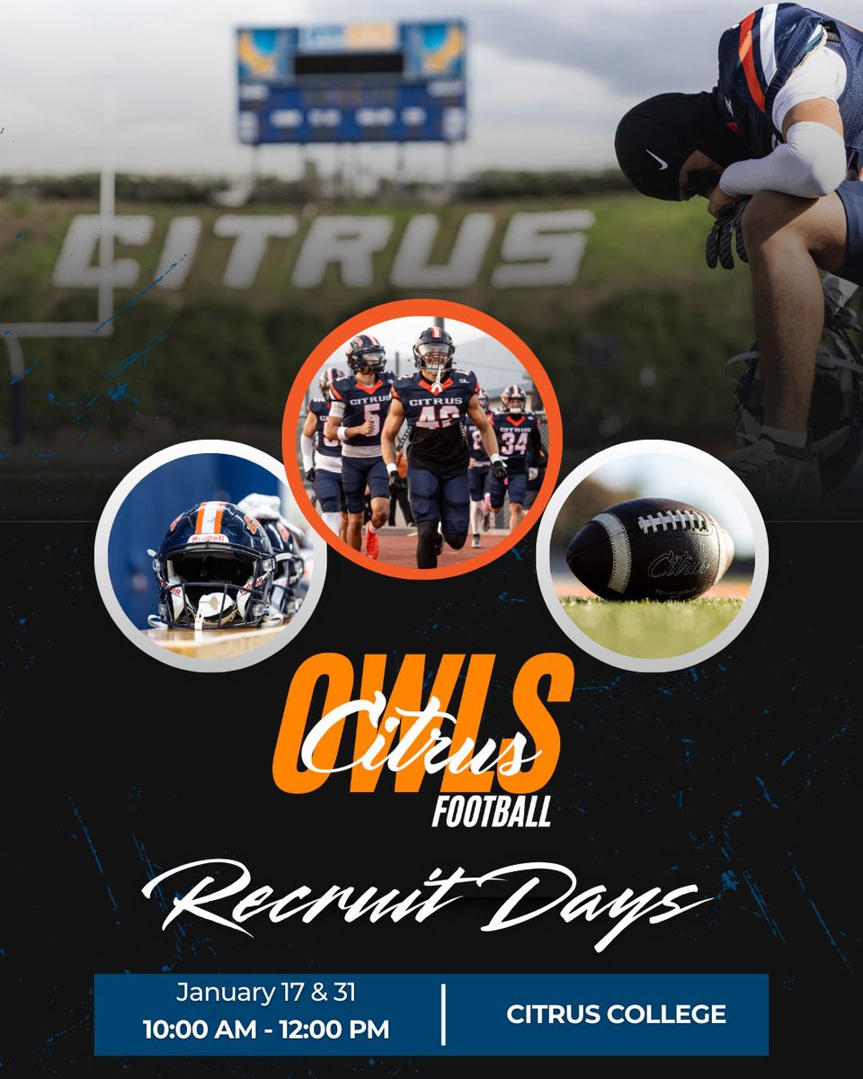 <a href="/CitrusFootball/">Citrus College Football</a> 2026 Recruit Day
Staff:
HC: <a href="/Coach_Hayashi/">Brandon Hayashi 🇯🇵🇪🇬</a> 
OC/QB: <a href="/shanevirnala/">Coach ShaneV</a> 
DC/LB: <a href="/ant_arguello/">AGA</a> 
CB: <a href="/GbabyBOOM/">gmannn__</a> 
SAF: <a href="/CoachLindsey7/">Coach_Lindsey7</a> 
NICK: <a href="/FariasJacob/">Jacob Farias</a> 
DL: <a href="/YoungPapaBrock/">Coach Brock Newton M.S. 🏁</a> 
Run Game/OL: <a href="/DavePortz/">Dave Portz</a> 
OL: <a href="/CoachRaulmtz/">Coach Raul Martinez🇲🇽</a> 
WR: <a href="/CoachMike80/">Michael Williams</a>
WR: <a href="/coach_calles/">Scott Calles M. ED</a>
RB: <a href="/CoachAranda15/">Coach Aranda "BOOG"</a>