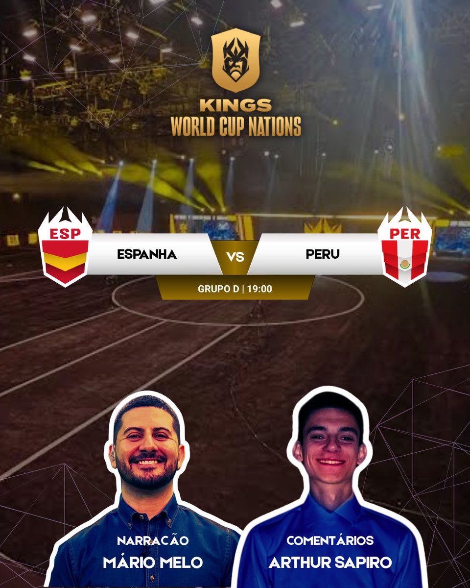 A KINGS WORLD CUP NATIONS É NA XSPORTS 👑❌

ESPANHA x PERU

AO VIVO a partir de 18:45

Narração de Mário Melo e comentários de Arthur Sapiro

#KingsWorldCupNations #Espanha #Peru #Transmissão #Narração #AoVivo #KingsLeague #KingsLeagueNaXSports #XSports