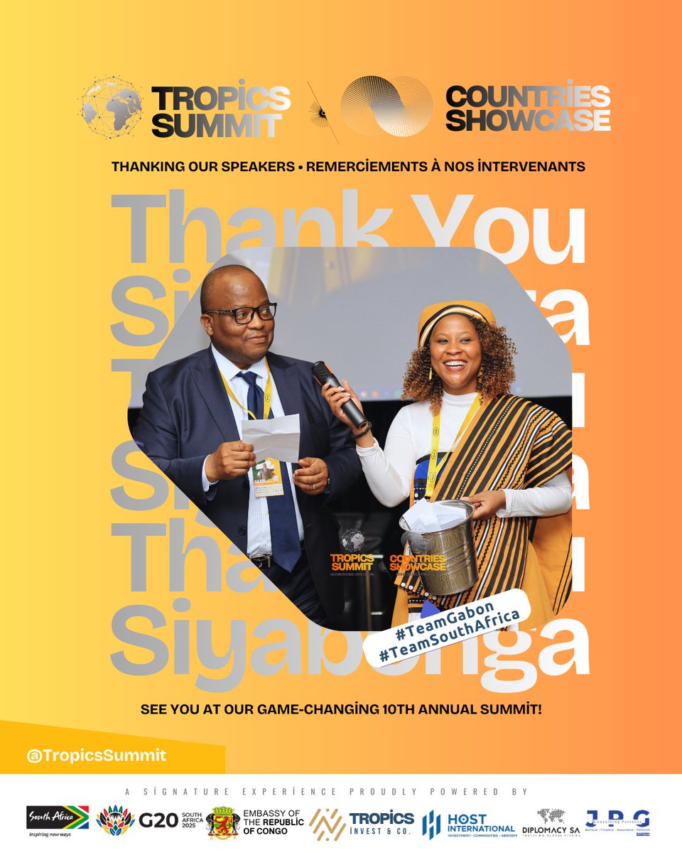 Tropics Summit & Countries Showcase tweet media