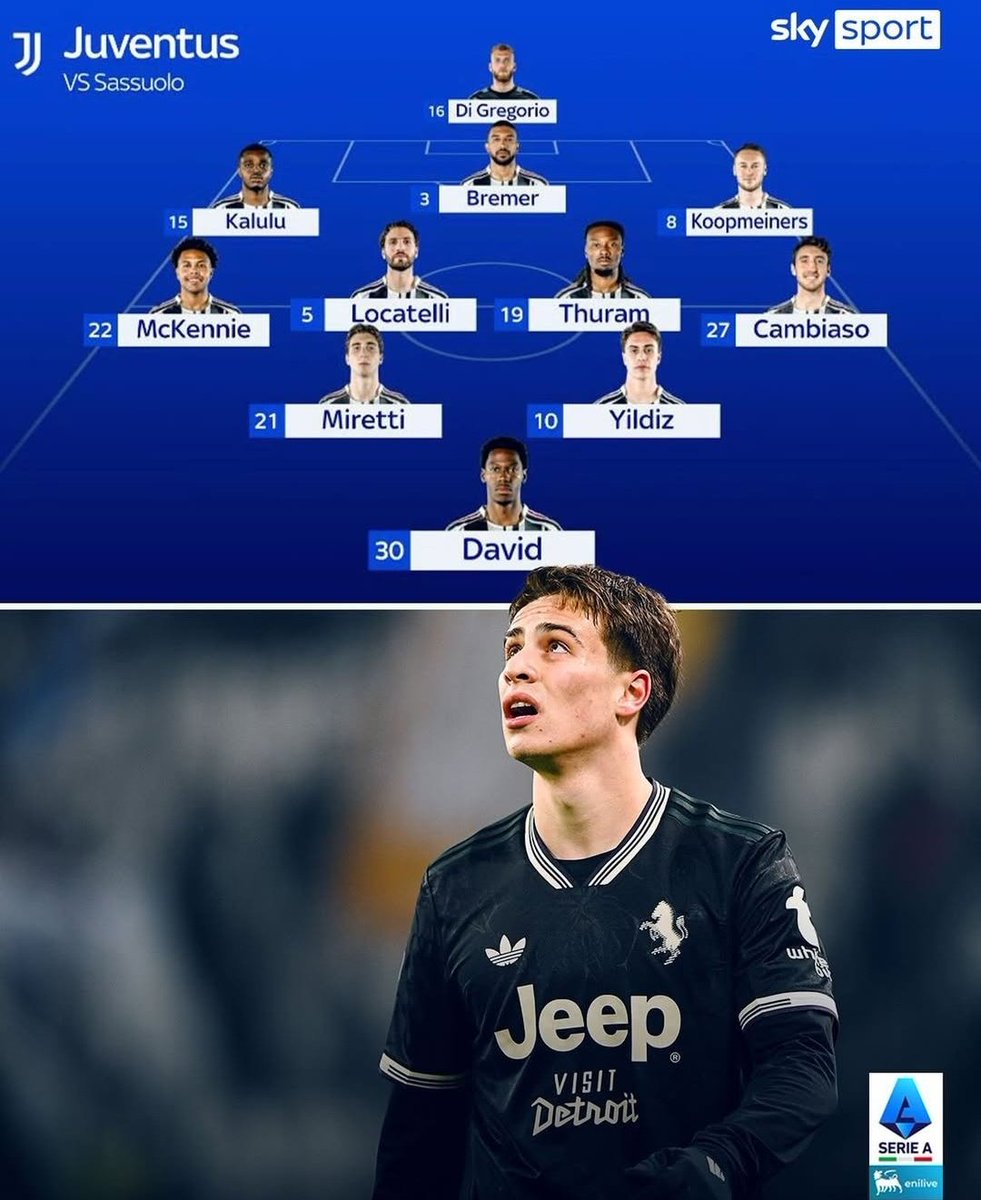 Juventus probable XI vs Sassuolo 🔢

[<a href="/SkySport/">skysport</a>]