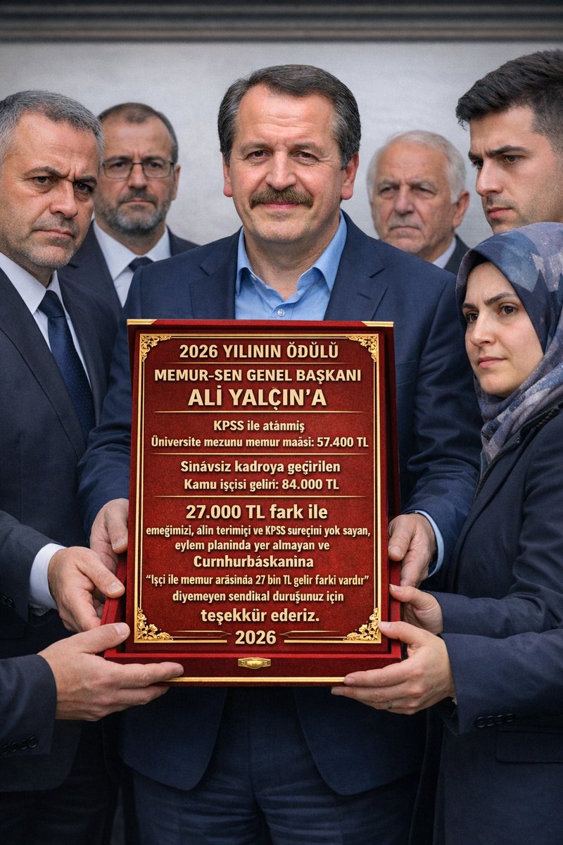 Memurlardan Sn. <a href="/_aliyalcin_/">Ali YALÇIN</a> 'a hediyemiz:

#memur 
#KPSSBosunaMıydı