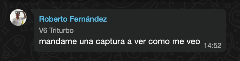 Hermoso los subtítulos de whatsapp.