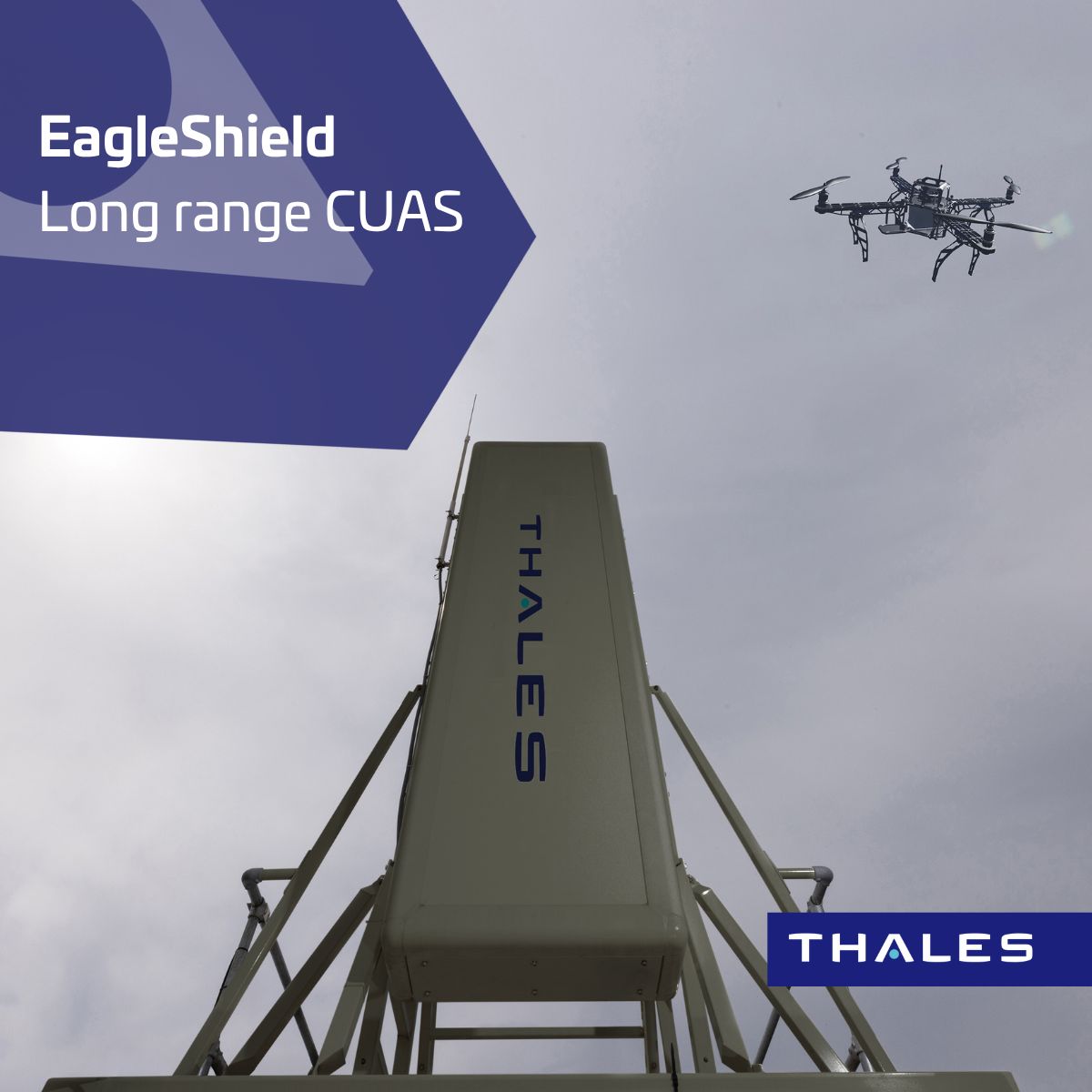 🛫How can airports and air bases safeguard their operations from unauthorised drone incursions?

#Thales's Eagleshield - Long Range CUAS provides advanced long-range counter-UAS capabilities, detecting threats up to 20 km away. 

▶️Find out more: thls.co/HoNm50XkVKF