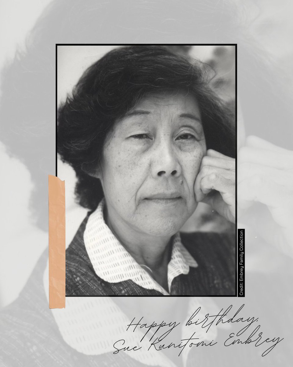 Today we honor #SueKunitomiEmbrey, born January 6, 1923. After being imprisoned at #Manzanar as a young woman, Sue dedicated decades to ensuring these stories would never be forgotten.
#manzanarcommittee #manzanarnationalhistoricsite