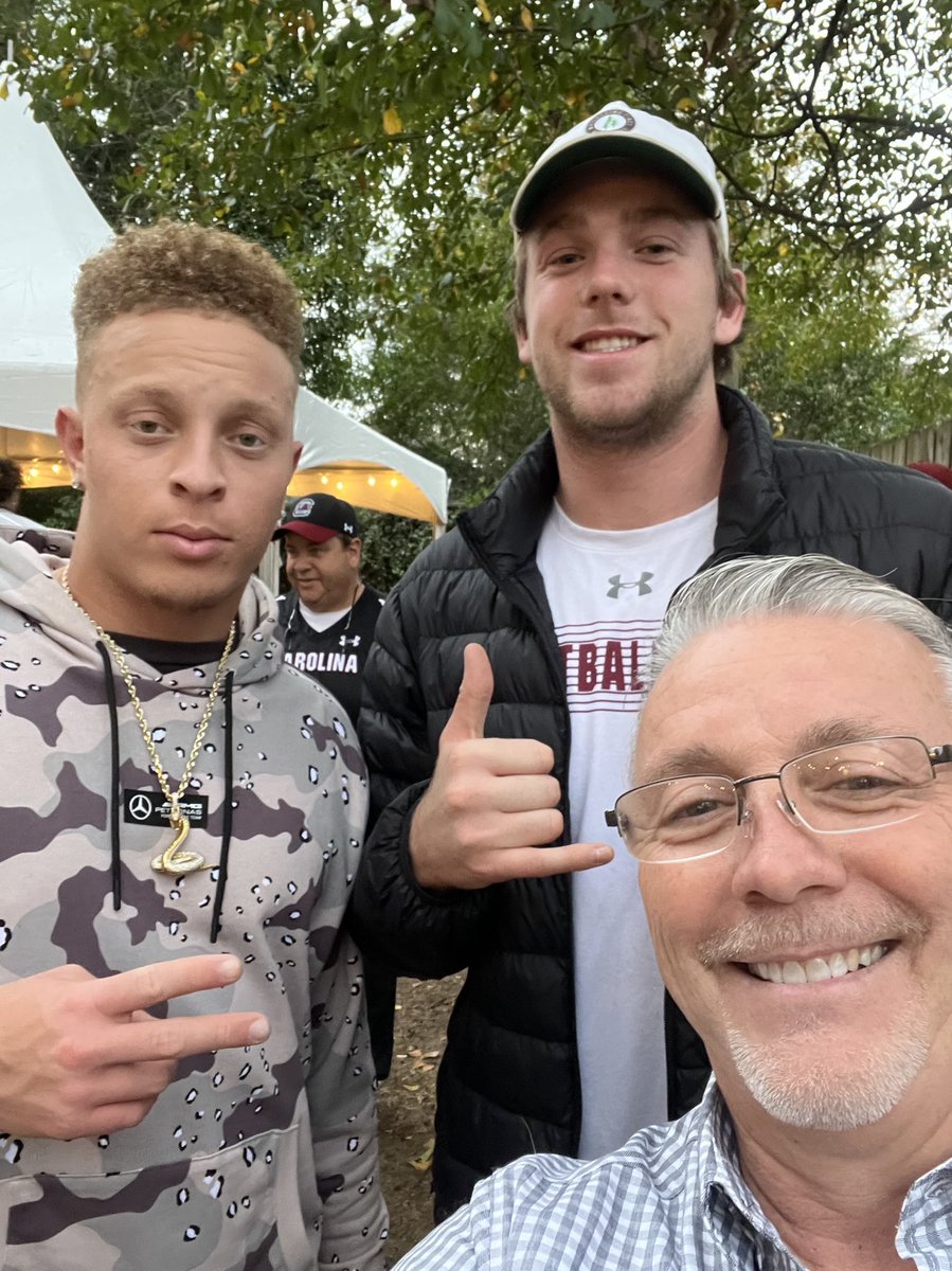 RoosterLouie's tweet photo. @lothbrook88 @nofnetwork Wrong!  Attended a gathering+sat/watched SECC w/ @SpencerRattler, 12/22.  — As SR walked up to the gathering he noticed folks carrying heavy cases of water bottles into the gathering.  He was the 1st to offer to help. The NICEST young man at the gathering. https://t.co/Ix5VMW34Cv