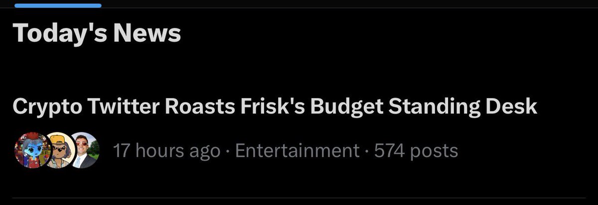 Roasting Frisk is trending.

I love crypto twitter.