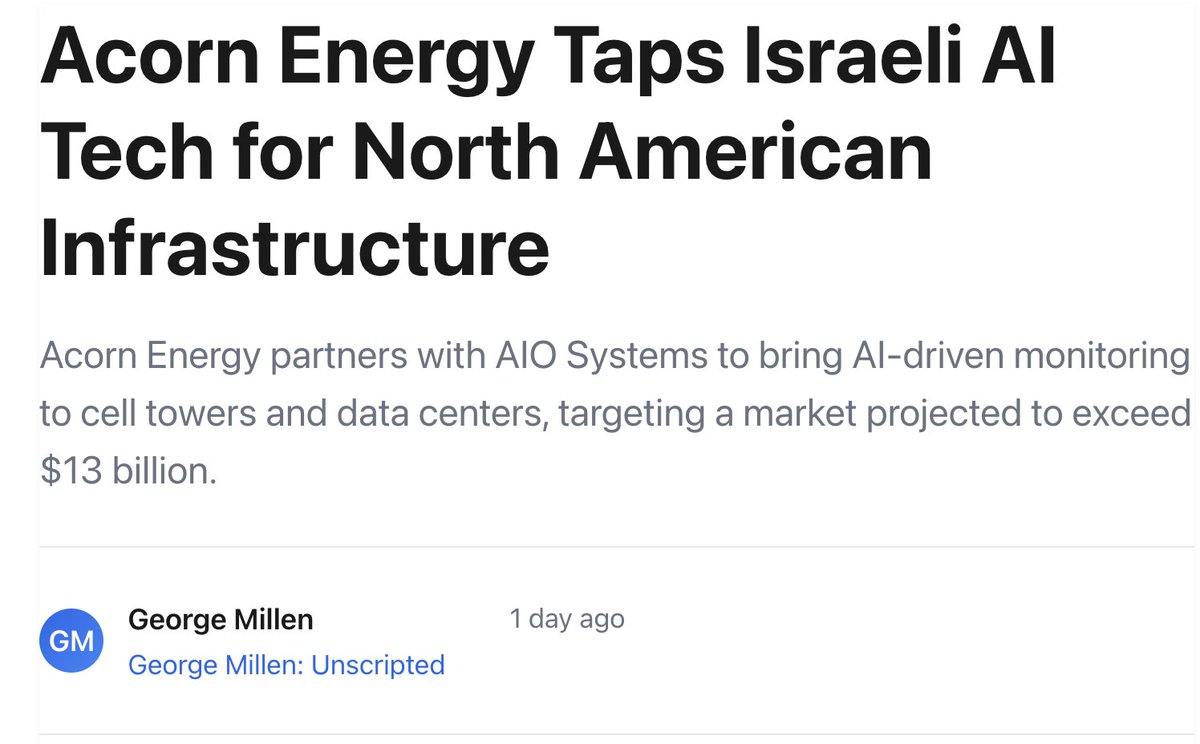 briefglance.com/articles/acorn… $ACFN $WSTL $IOT #RemoteMonitoring #IOTsecurity