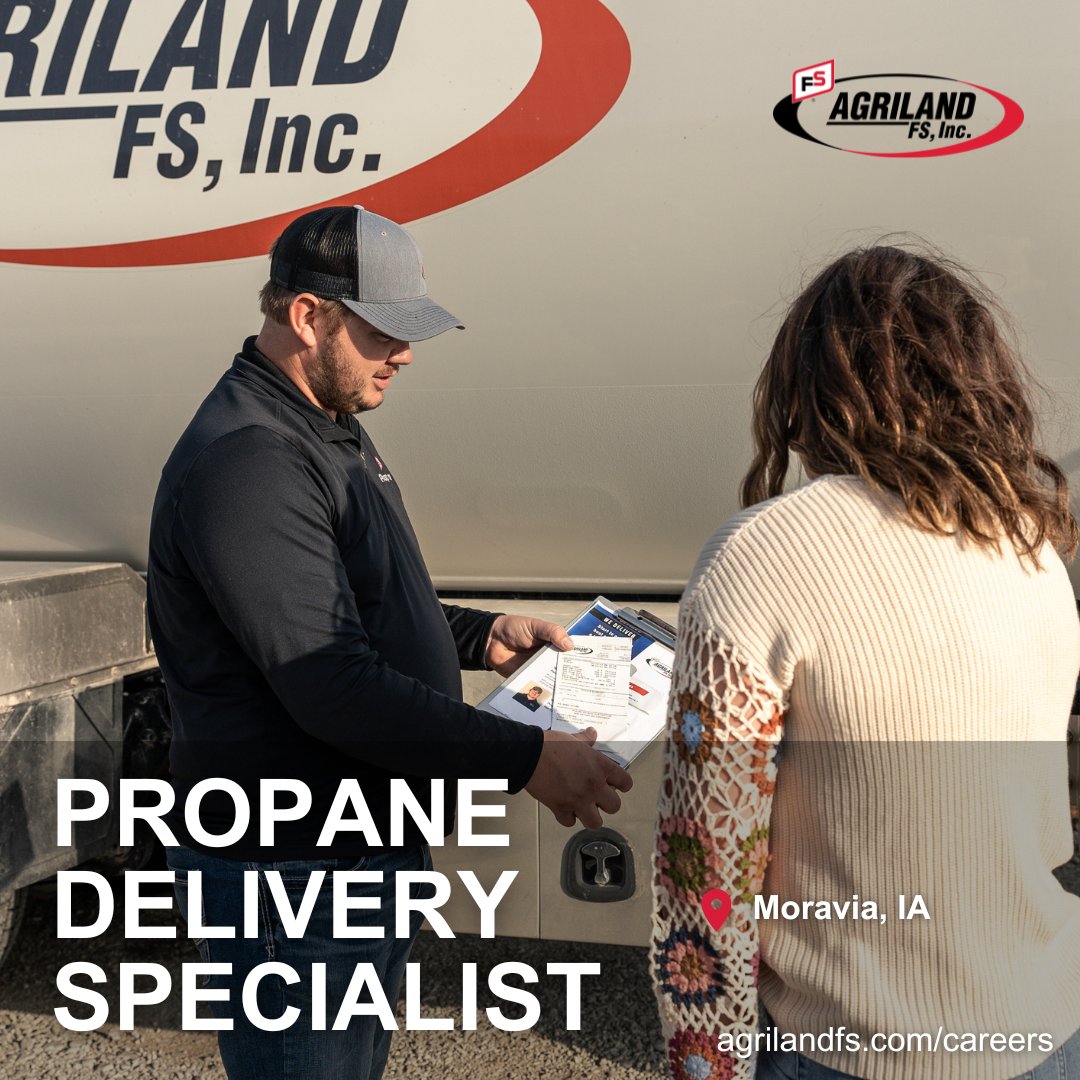 As a Propane Delivery Specialist in Moravia, Iowa, you get in-house paid CDL training and certifications, great benefits, plus be home every night. Join our team – apply today!

agrilandfs.isolvedhire.com/jobs/1676843