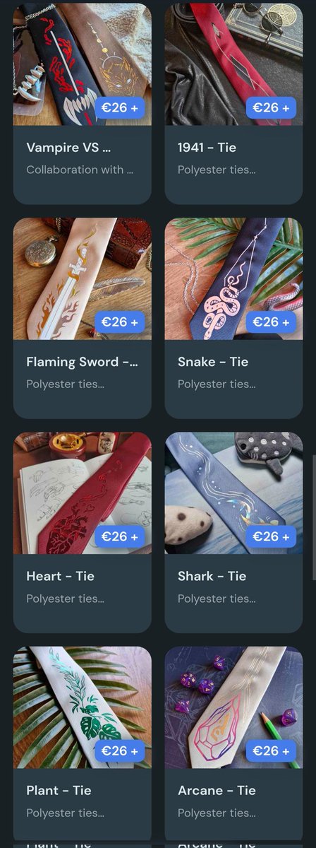 Hi! I just reopened my sh0p with all my tie designs and more creations! 
Go grab your favorite! 😊 
ko-fi.com/angellilou/shop