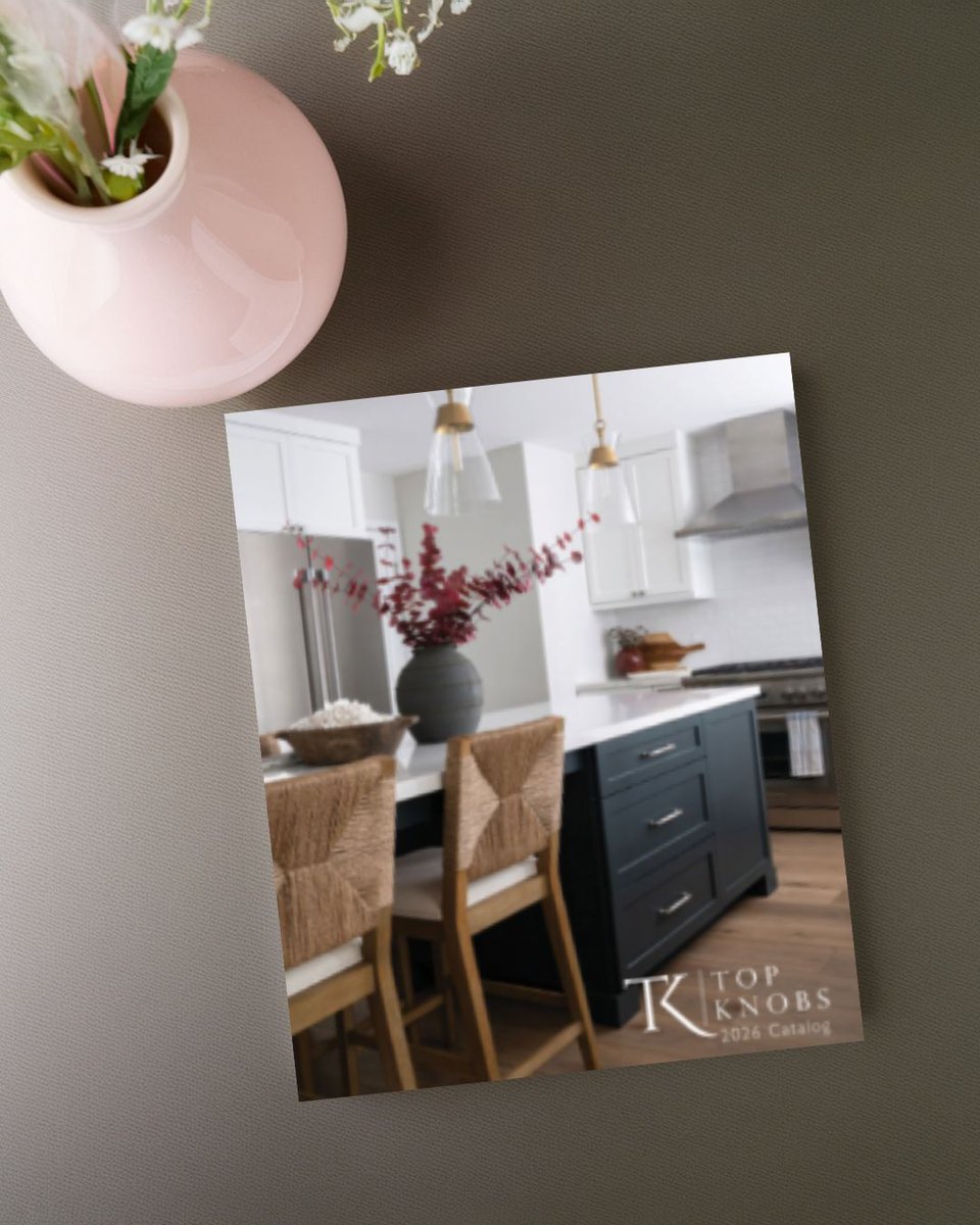 TopKnobs's tweet image. Say hello to the Top Knobs 2026 product catalog! 🥳 

Discover fresh inspiration for the year ahead with over 4,500 kitchen, bath and closet designs that showcase Top Knobs’ extraordinary hardware collections.  

Browse the full catalog now:  
topknobs.com/view-catalog