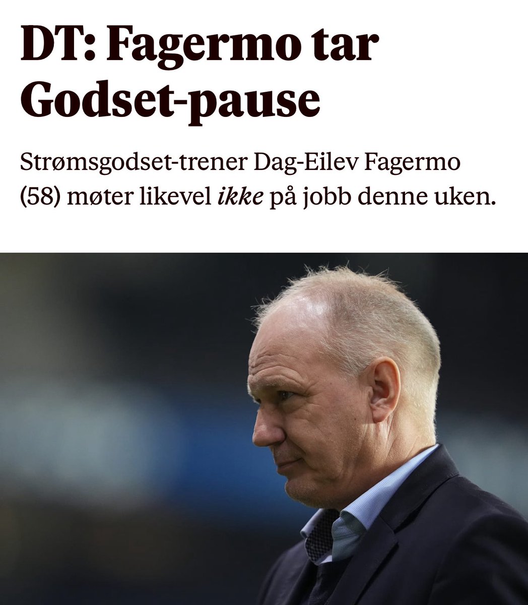 DT i morgen; Fagermo dukket opp likevel.