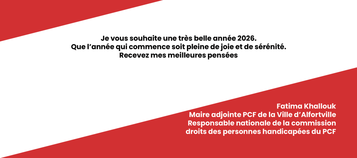 F_Khallouk's tweet photo. Je  vous souhaite une très belle année 2026, faite de joies quotidiennes et  dans nos luttes pour les Jours Heureux pour toutes et tous. Liberté,  dignité, droits et émancipation ! https://t.co/7DVUiu6YFs