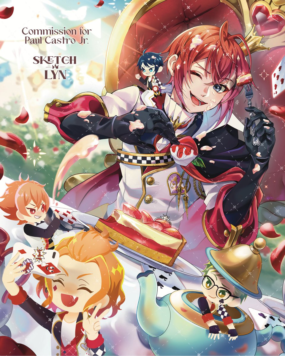 We have a brand new Twisted Wonderalnd "Riddle Rosehearts🌹&amp; The Heartslabyul Boys❤️" print by the AMAZING <a href="/sketch_a_lyn/">Lyn 🌹🌈 @COMMS CLOSED</a> that will be exclusive for in-person conventions at this time! 

If you wanna get your hands on this beauty, make sure you tag your local cons in the comments!