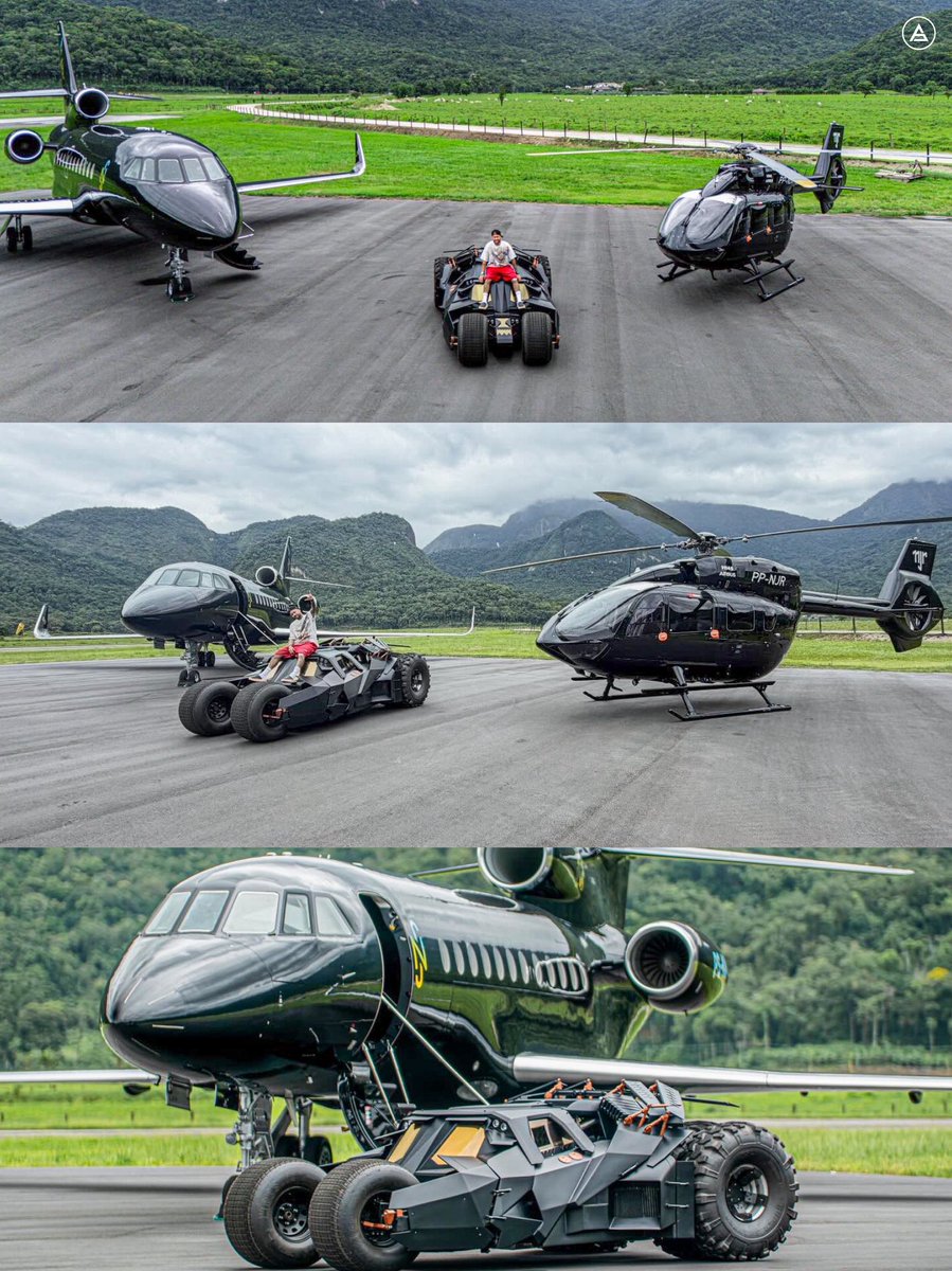 😳 نيمار : ” الأحلام يمكن أن تصبح حقيقة “.

✈️ طائرة خاصة تقدر قيمتها: 46 مليون دولار
🚁 مروحية تقدر قيمتها: 9 ملايين دولار
🦇 نسخة مطابقة من سيارة باتمان: 2 مليون دولار