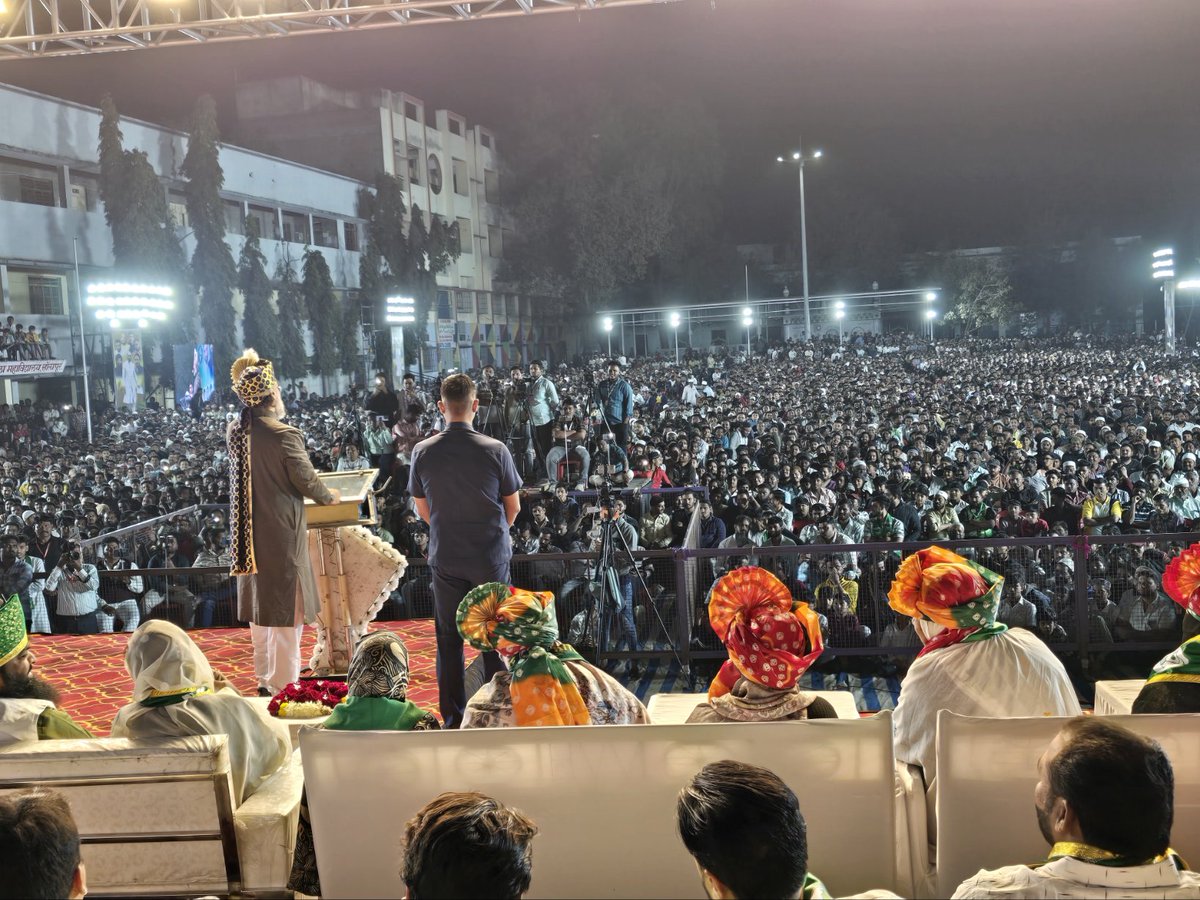 obaidquadri2's tweet photo. Live 
AIMIM Party President MP Hyderabad Naqeeb E Millat Alhaj Janab Barrister @asadowaisi Sahab Addressing Grand Election Public Meeting At Pangal School Siddeshwarpet Sholapur Maharashtra 2026 Muncipal Corporation Elections Maharashtra. https://t.co/6f3fW3I0G0