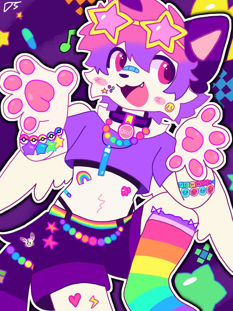 Multicolored Kitty 🌈