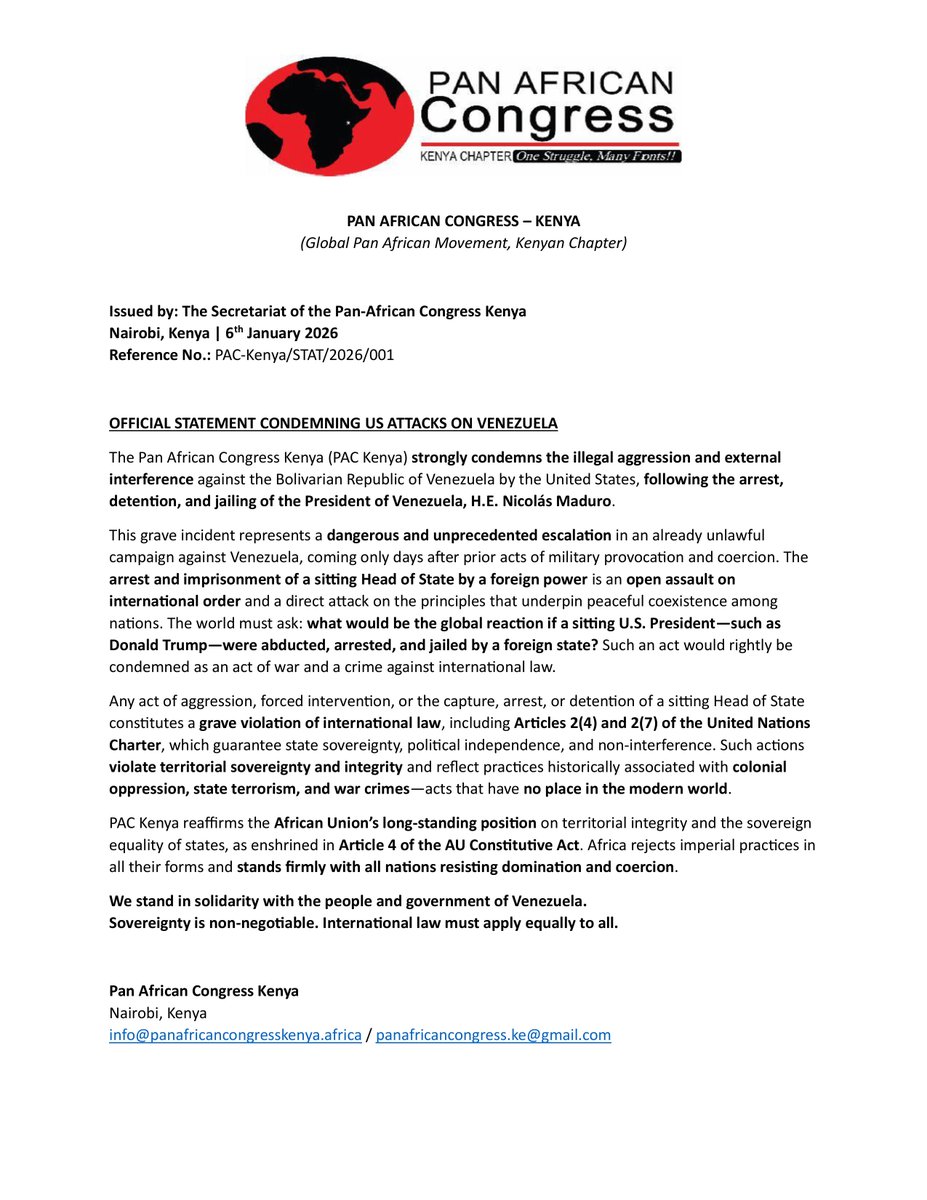 Pan African Congress Kenya tweet media