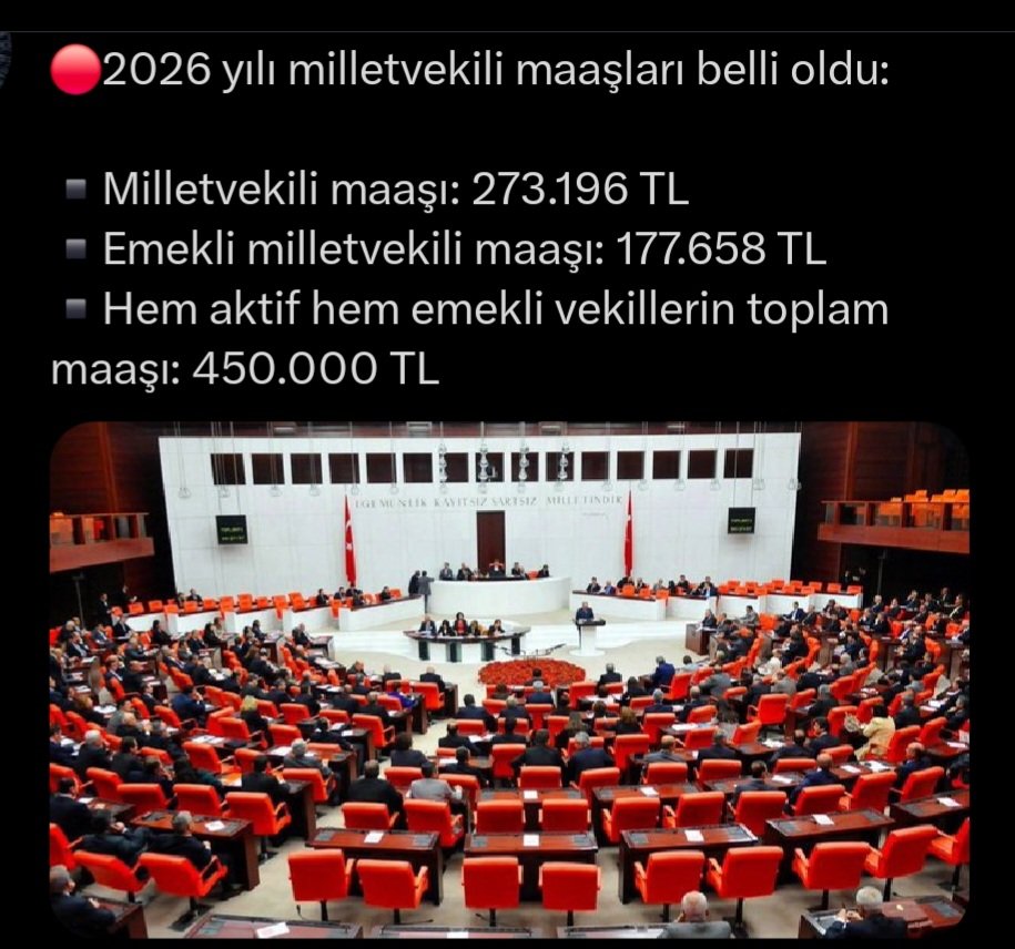 Bitinya34Naz's tweet image. MİLLETVEKİLİ
380 milyonluk ABD’de 535 milletvekili var.
86 milyonluk Türkiye’de 600 milletvekili.
Emekli olup yeniden vekil olan hem vekil maaşı hem emekli aylığı alıyor.
Milletvekillerini doyuramadık ki, millete sıra gelsin.
#600ÇokFazla #Meclis300 #Siyasetteİsraf #HalkYoksul