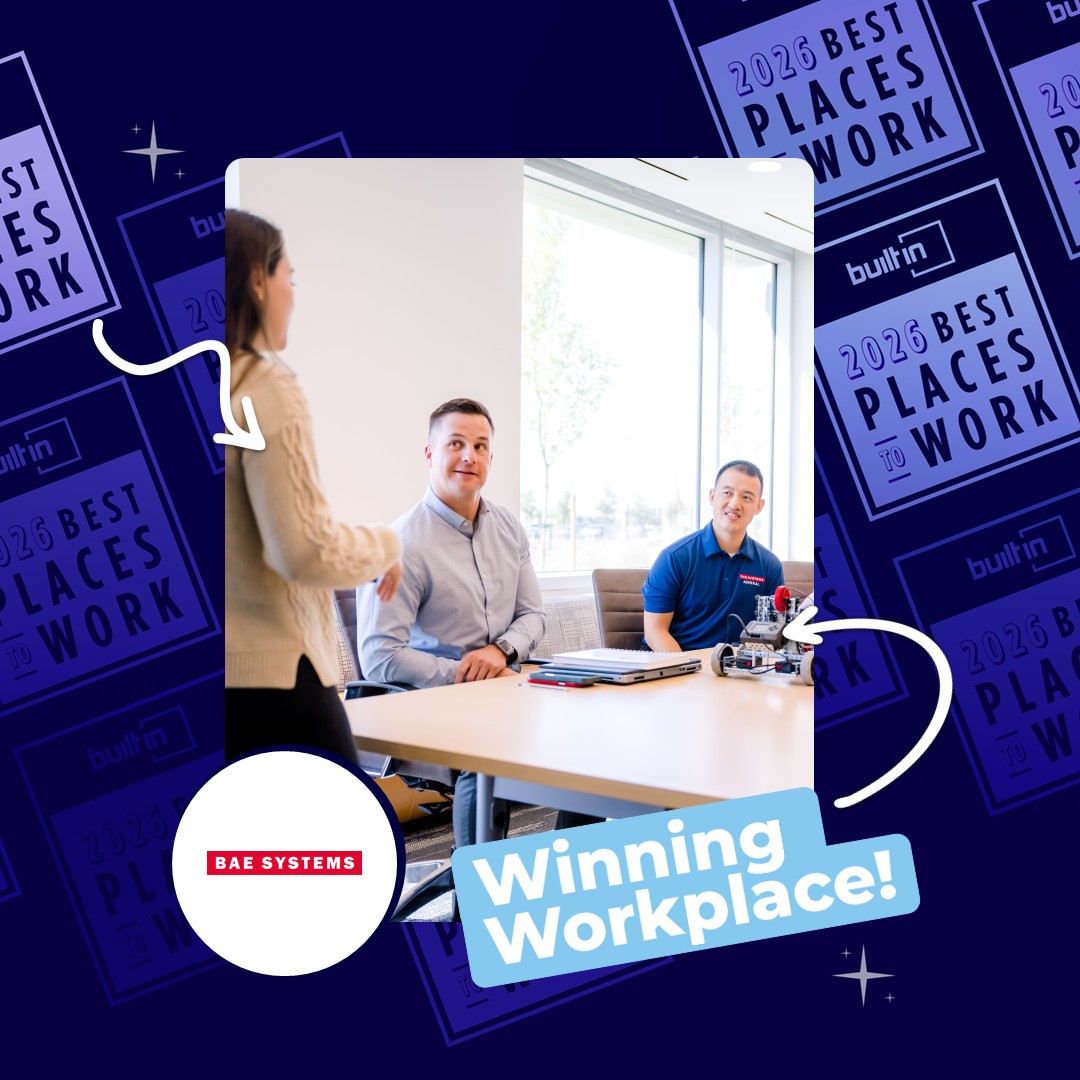 We’re on the list! We’re excited to share we’ve been named one of <a href="/BuiltIn/">Built In</a>'s 2026 Best Places to Work in several categories. ⬇️

Check out the full list: baes.co/QwsB50XSv47

We’re hiring! Explore careers: baes.co/6k0r50XSv45
#2026BuiltInBest #nowhiring #careers