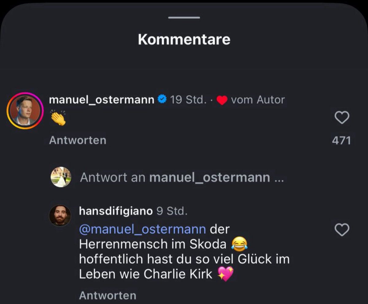 M_Ostermann's tweet image. Auch drüben bei Instagram wünschen „die Guten“ einem nur das Beste.
Menschenverachtende Kleingeister.