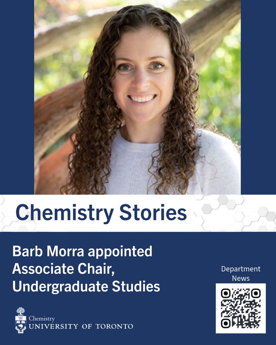 chemuoft's tweet photo. Chemistry Stories: Barb Morra appointed Associate Chair, Undergraduate Studies: https://t.co/2nRibVfVof https://t.co/sH7vGZ85ZH