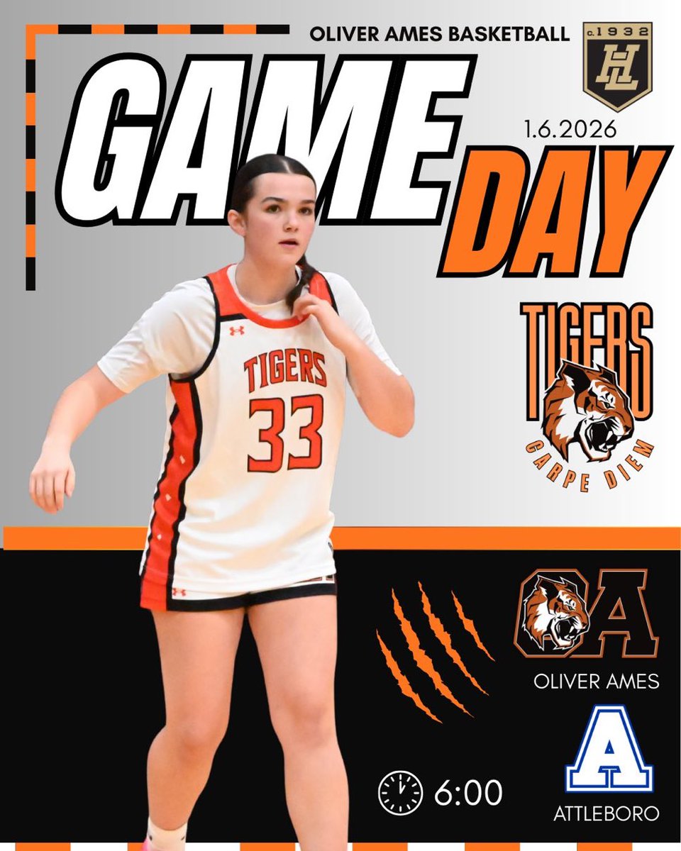 OAtigersGBB's tweet image. GAME DAY

🆚 @AHS_GirlsHoop
⏰ JV 4:30pm, Varsity 6pm
📍 Attleboro High School

🐅🏀
@OAHSTigersports @boosters_oa