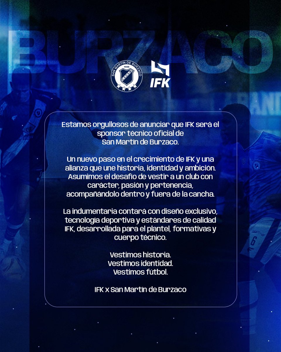 Club San Martin de Burzaco x IFK .
Compromiso, legado y fútbol que se viste con identidad.

Compromiso, legado y fútbol que se viste con identidad.
