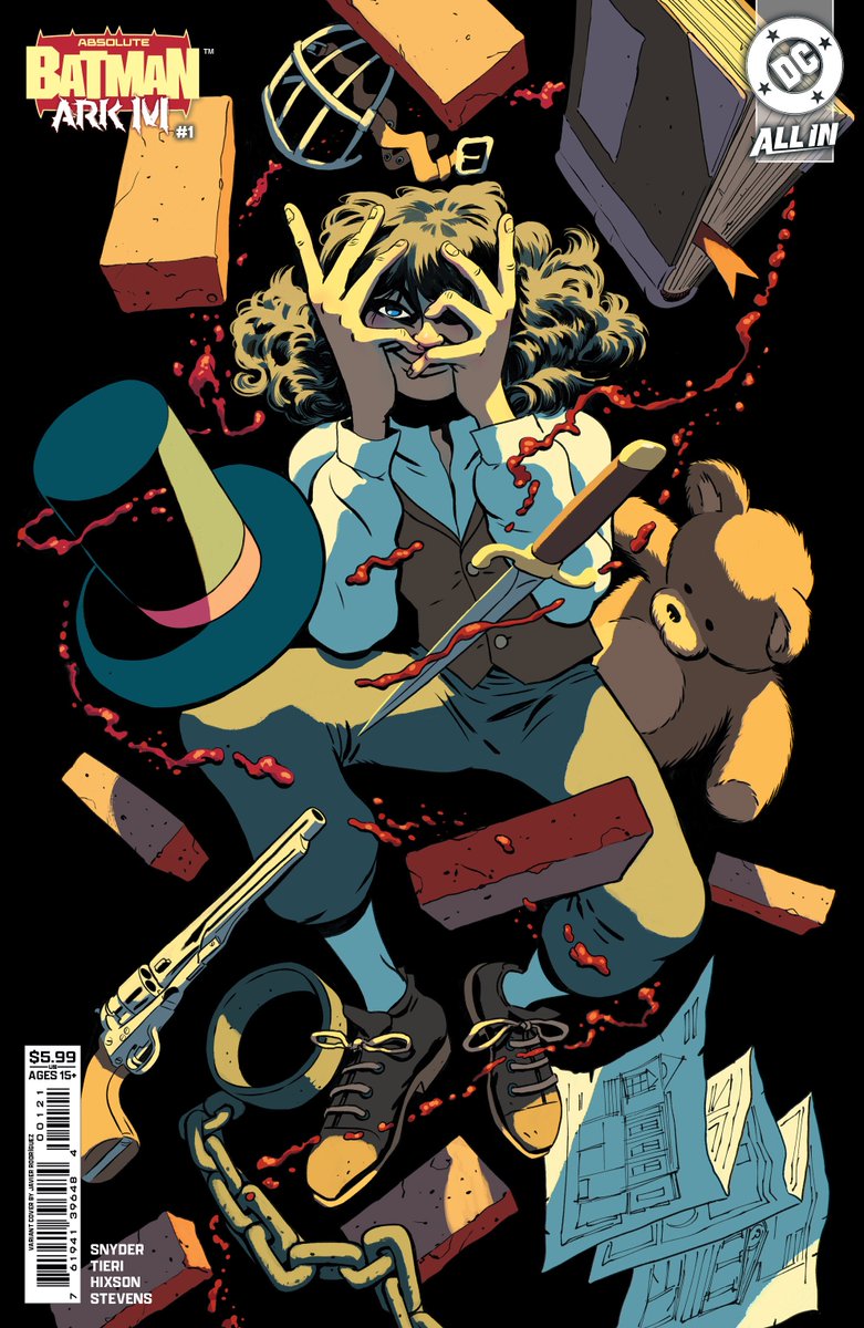 Ssnyder1835's tweet image. Out TOMORROW - The ABSOLUTE BATMAN ARK-M SPECIAL from me, @FrankTieri &amp;amp; @joshixson!

Discover the secret history of the scariest place in Gotham...

Cover by @javiercaster