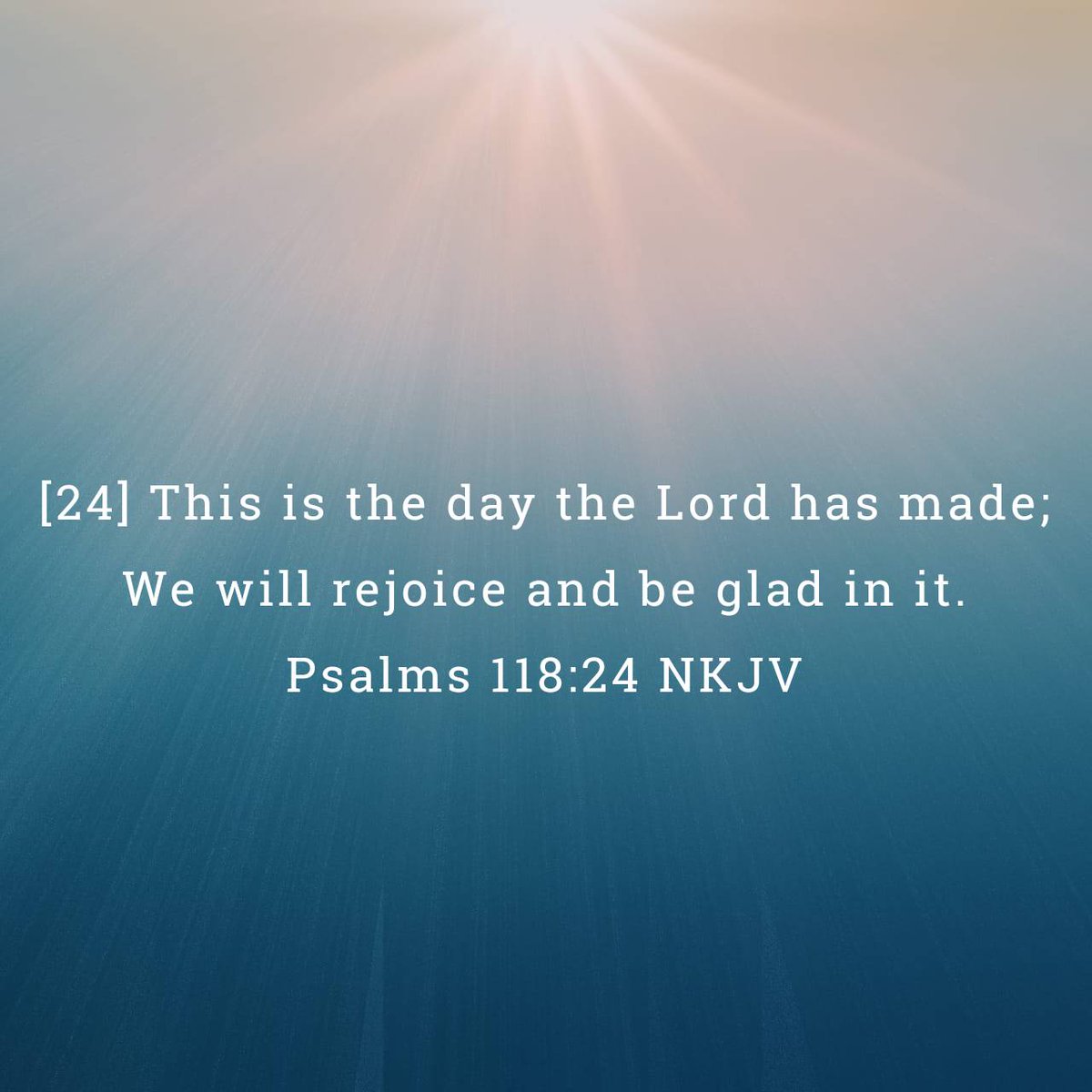 Rodfut's tweet image. Psalms 118:24 NKJV
[24] This is the day the Lord has made; We will rejoice and be glad in it.

bible.com/bible/114/psa.…
