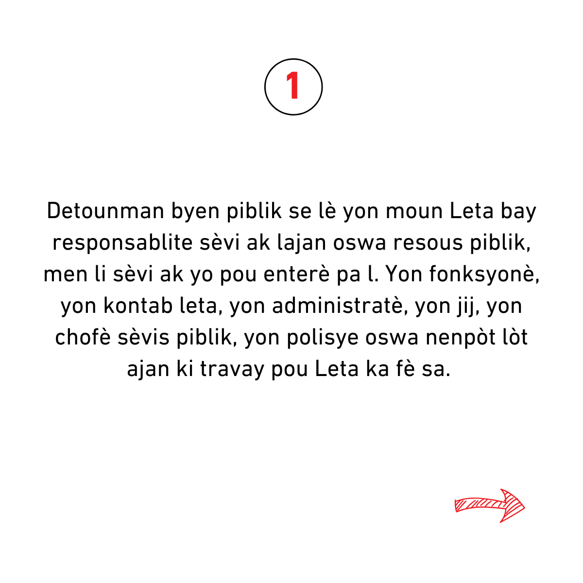 sitwayenpadomi's tweet image. Èske w konn kisa detounman byen piblik ye ? 
Èske w konn ki enpak aksyon sa genyen sou lavi chak sitwayen ?

N envite w pran yon ti tan pou aprann plis sou sa... 

#sitwayenpadomi