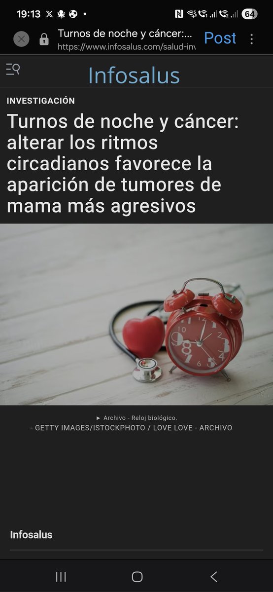 El riesgo de hacer guardias nocturnas q nadie nos reconoce.  Romper los ritmos circadianos aumenta el riesgo de cáncer más agresivo.