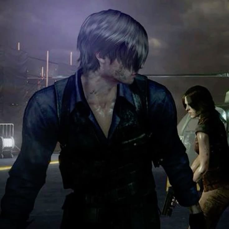 LE0NKISSER's tweet image. re6 is peak bc leon looks like that there