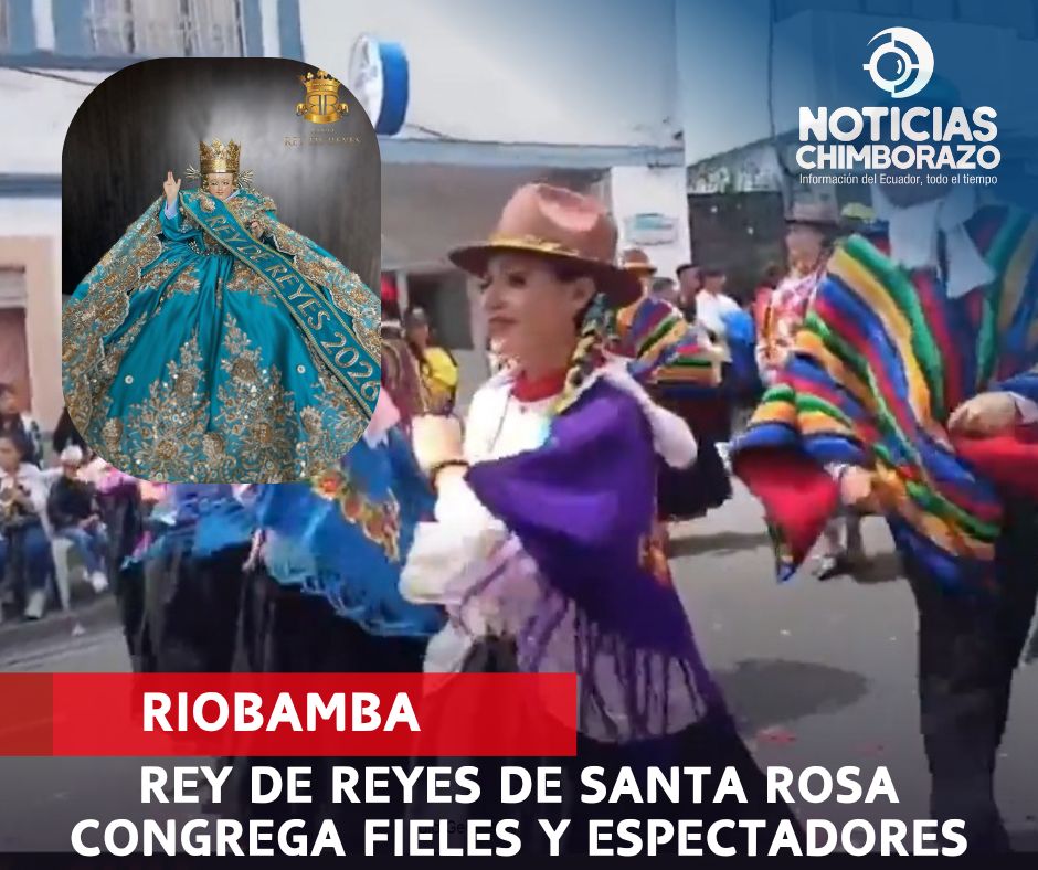 #Riobamba #Celebración
Rey de Reyes de Santa Rosa congrega a fieles y espectadores. Conozca más: facebook.com/share/p/1CS1Ko…