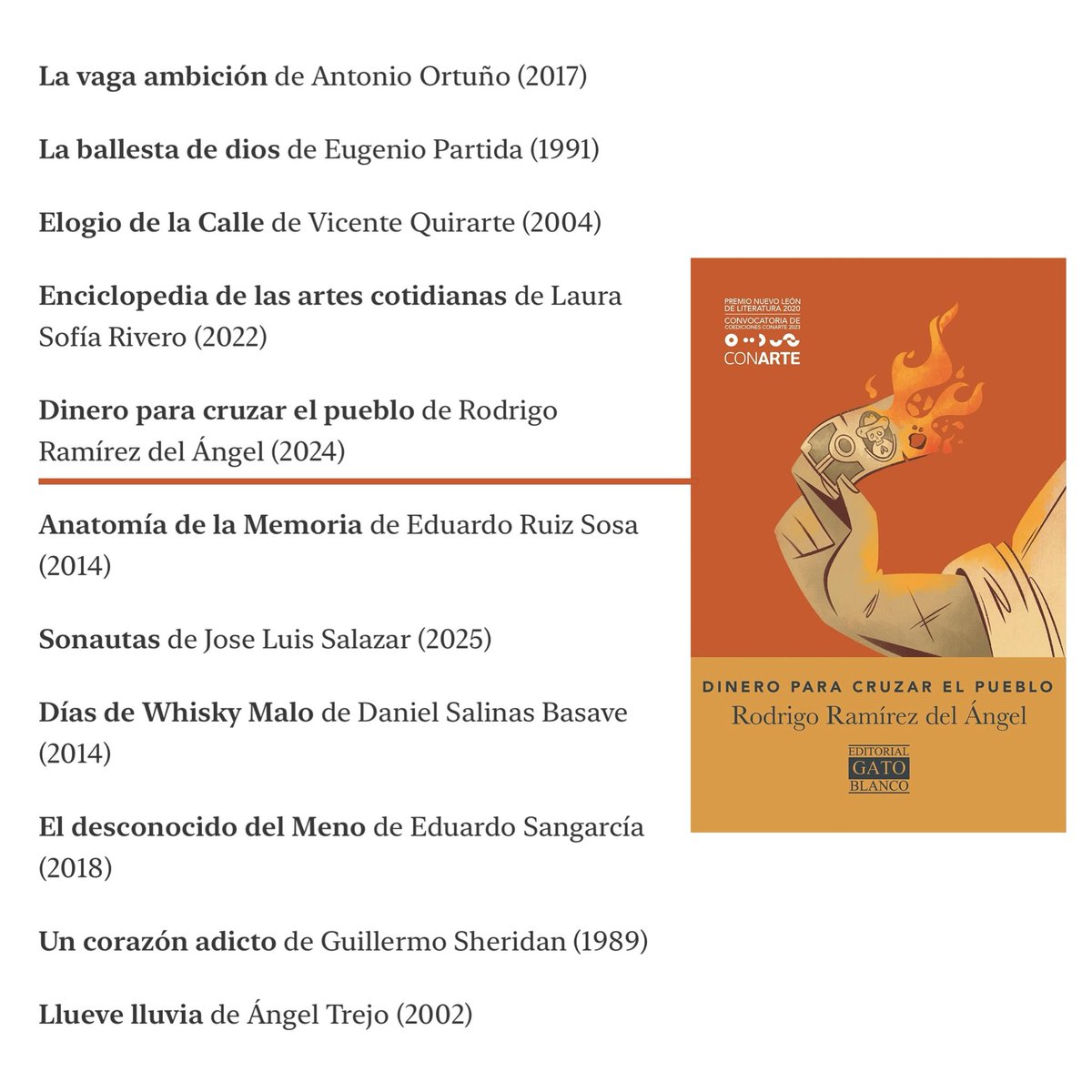 ‘Dinero para cruzar el pueblo’, novela de <a href="/PincheRodrigo/">El pinche Rodrigo</a> y parte de la #ColecciónUndertango, seleccionada por <a href="/El_Neb/">Gabriel Rdgz Liceaga</a> como uno de los mejores libros mexicanos de los últimos 40 años. ¿Ya la leíste? 

open.substack.com/pub/elneb/p/lo…