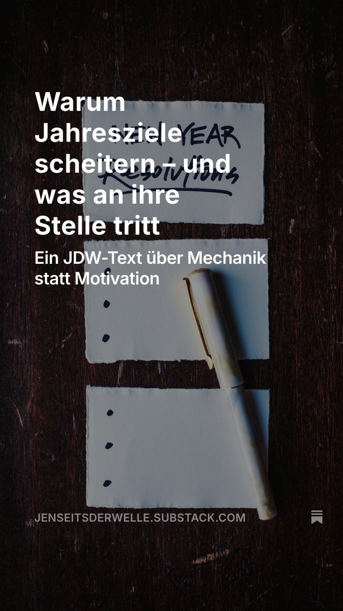 Es ist nicht der Mensch, der versagt.
Es ist das Modell.

jenseitsderwelle.substack.com/p/warum-jahres…