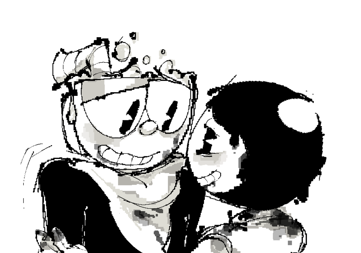 <}
#Bendy #Cuphead #bendystraw