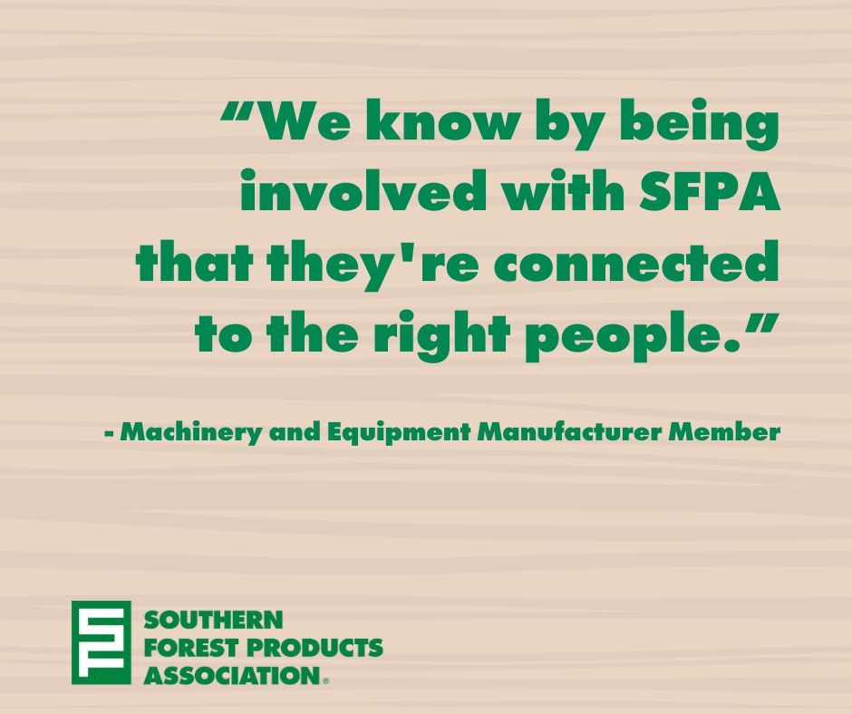 In an industry that's successful because of the great people working in it, it's all about the connections...

Join SFPA today 👉 ow.ly/BYk350RvKBH

#southernpine #tradeassociation #membership #community #lumber #wood #buildwithwood