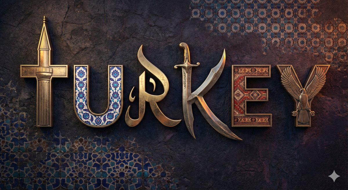 A unique 3D typography style that integrates cultural elements into each letterform, set against a dramatic background to create a premium visual experience.