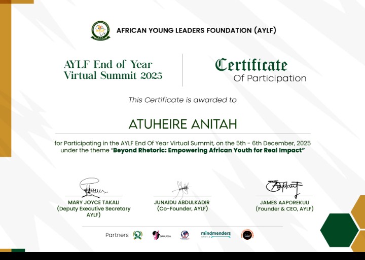 anitah86699's tweet photo. Honored to have actively participated in the AYLF End of Year Virtual Summit 2025 and to receive a Certificate of Participation from the AYLF Foundation.
This summit was more than an event, it was a space for ideas, vision, and purposeful engagement around youth leadership
#AYLF https://t.co/37Uw3G0k5i