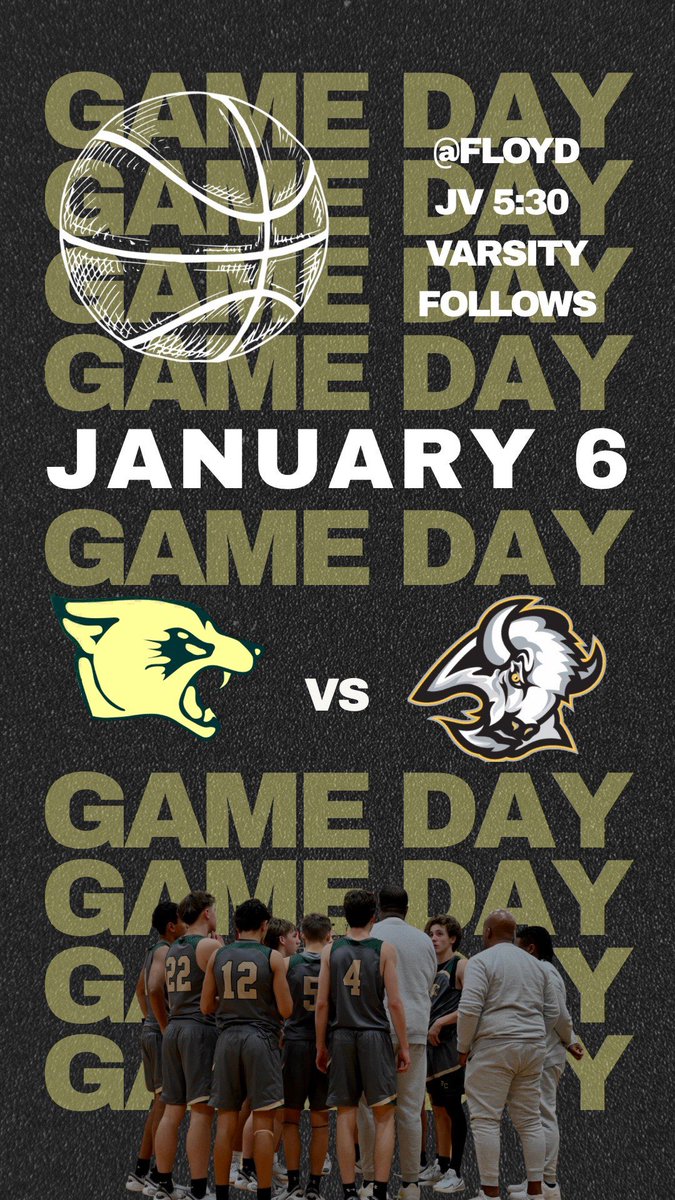 Game day!  Girls are at home and boys are away at Floyd.  
#CougarNation