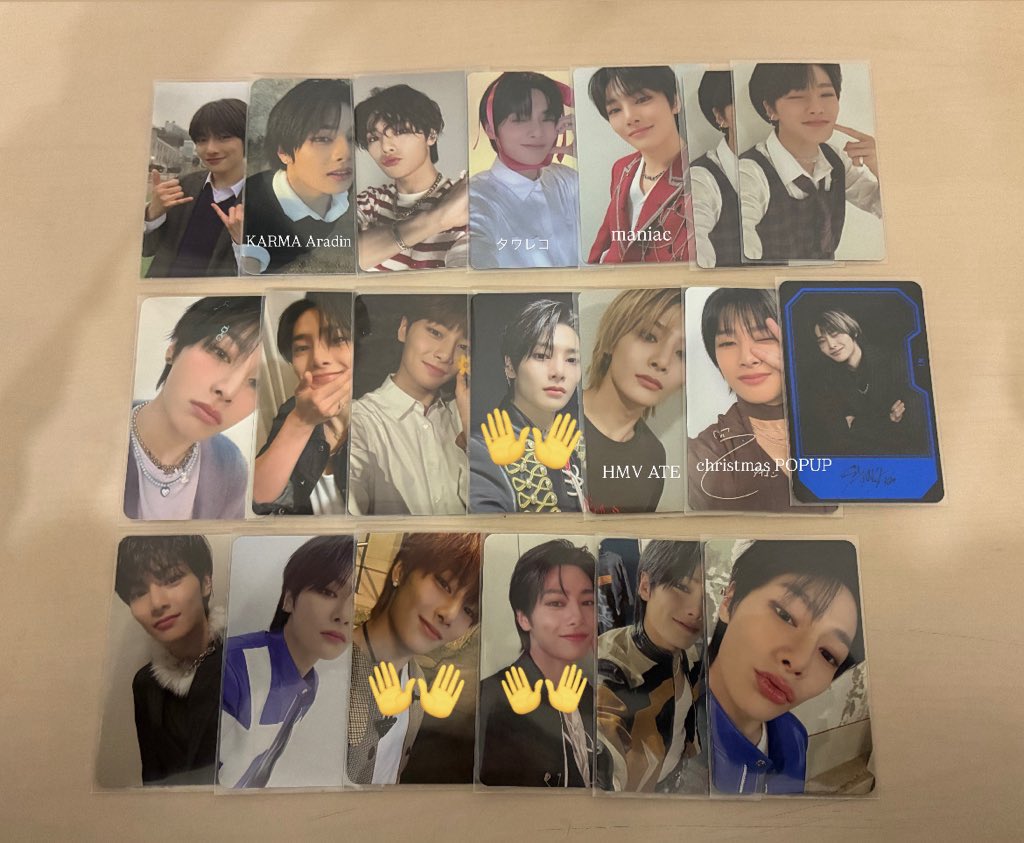 Gfrien35's tweet photo. straykids スキズ 過去 KARMA ラキドロ Do it ATE 合HOP

求  同種🐺    5-star  miroh激求
譲 🦊 🥟 🐿 🐶 🐰

特典↑↓特典 
出来れば封入トレカも同種交換希望
詳しくはALT
郵送📮

お気軽にお声掛けください😊 https://t.co/Fb1AVcHdCF