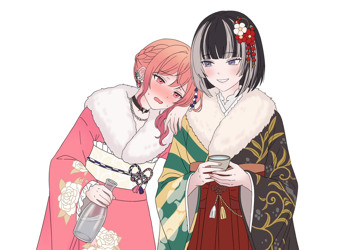 limit_int's tweet image. ワカメになったりりかと、そんなりりかを支えるらでんが本当に大好きです！
#りりらでん酒盛 #ririkart #らでん似絵