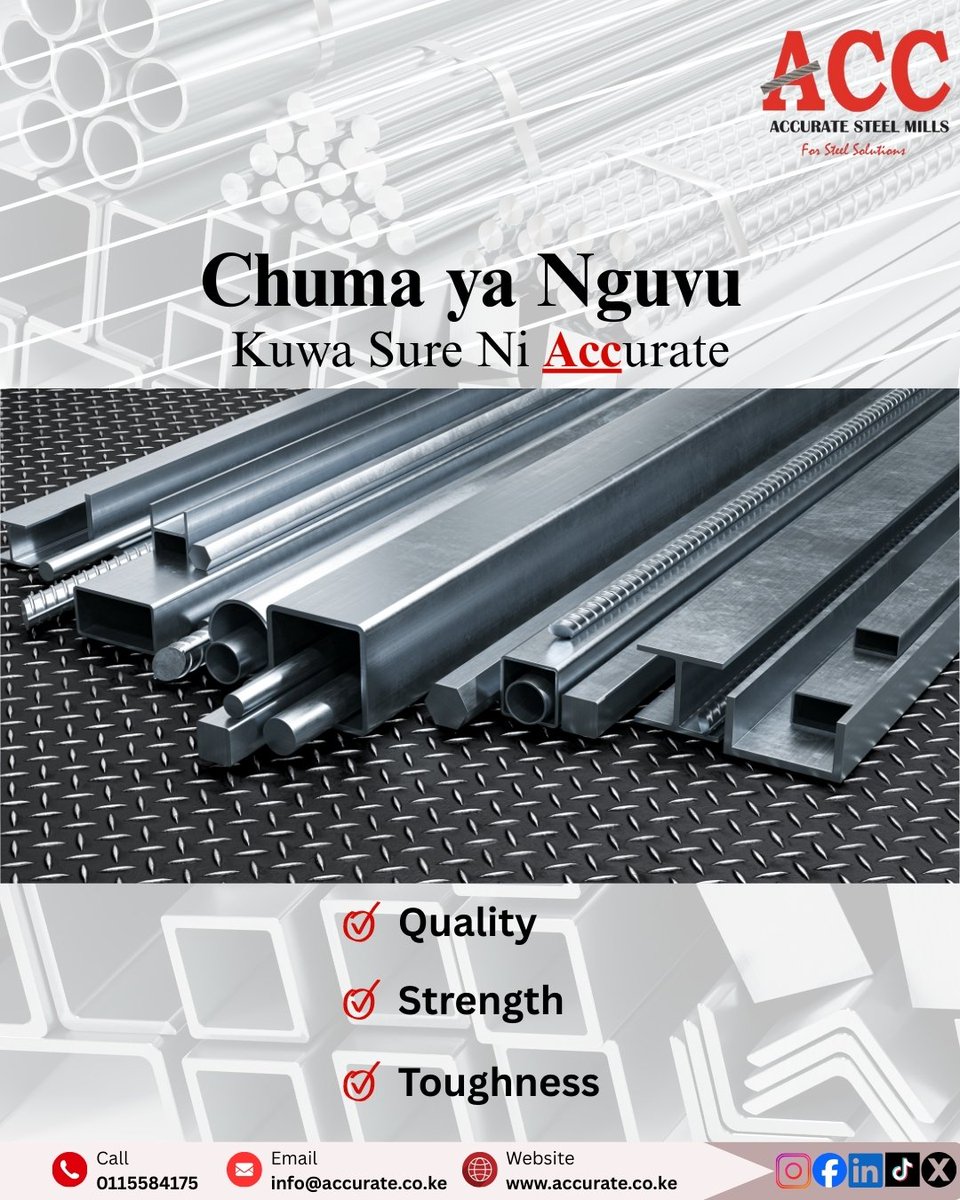 acc_kenya's tweet photo. Jua For Sure Chuma Yako Ni Accurate.
Chuma Ya Nguvu Ni ACC.💯👍
.
.
.
#accuratesteelke #steelsolutions #manufacturing https://t.co/tHZplIT5oj