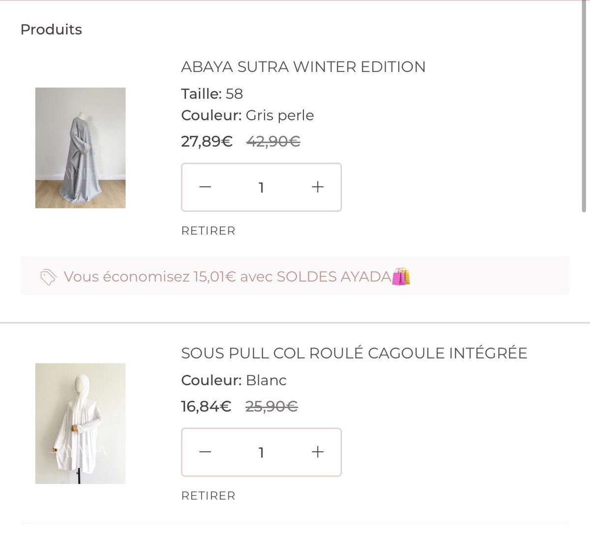 les soldes de dingue 😮😮😮 

jusqu'à ce soir -35% ensuite la réduction passe à -30% pour une semaine !!! et continuera de descendre 🫶🏼