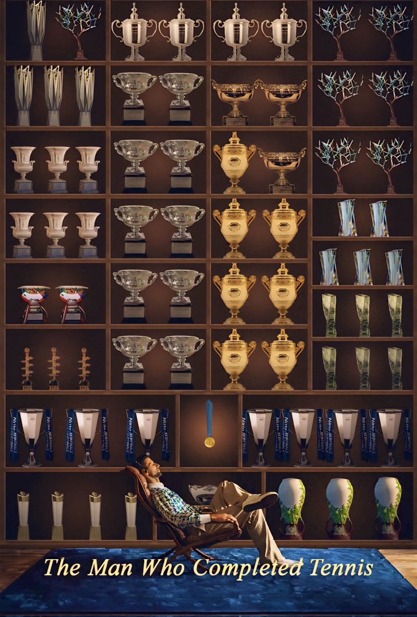 🎾 Top 20 Greatest Men in Tennis History

1. 🇷🇸 Novak Djokovic - 24 Grand Slams
2. 🇨🇭 Roger Federer - 20 Grand Slams
3. 🇪🇸 Rafael Nadal - 22 Grand Slams
4. 🇺🇸 Jimmy Connors - 8 Grand Slams
5. 🇺🇸 Ivan Lendl - 8 Grand Slams
6. 🇺🇸 Pete Sampras - 14 Grand Slams
7. 🇺🇸 John McEnroe - 7