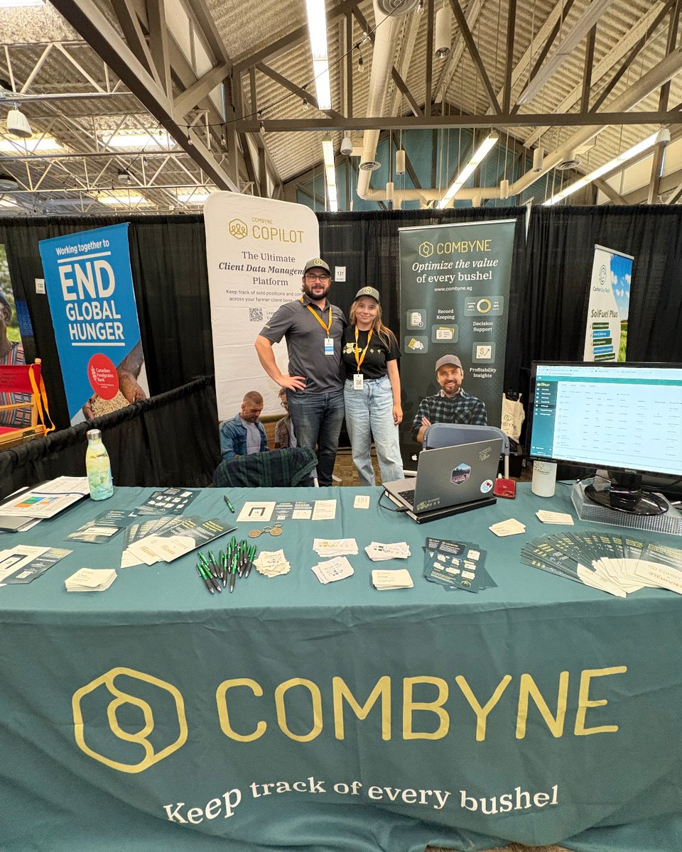 AgSmartOlds's tweet photo. Did you catch @CombyneAg at AgSmart 2025? Their services help support collaboration between marketing advisors and farmers.

For more information check out their website at https://t.co/HUR0DaaWd3 https://t.co/70JmoCaUXM