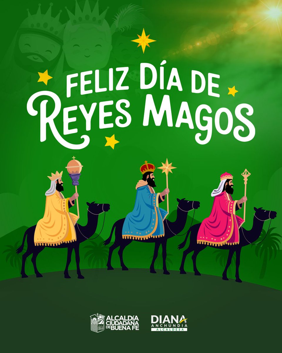 Conmemoramos la llegada de los Reyes Magos, una tradición que nos recuerda el valor de la fe, la humildad y la esperanza.
¡Feliz Día de Reyes! 🌟👑

#AlcaldíaCiudadanaDeBuenaFe
#DíaDeReyes
#BuenaFe