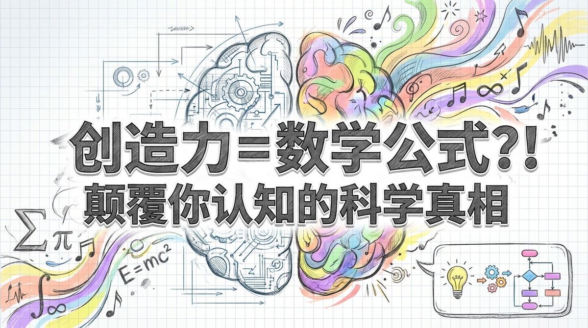 创造力竟然能被量化？🧠 揭秘天才背后的“等概率法则”：伟大源于高产，而非灵光一闪。带你从数学视角拆解创新的底层逻辑，颠覆你对“一万小时定律 ”的刻板印象！#创造力#